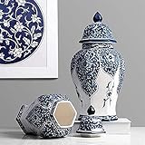 Vase Dekoration Ornament Chinese Ming Stil Blume Pot Topf Dekoration Keramik Antike Dekoration Wohnzimmer Büro Dekoration JXLBB