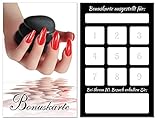 250 Bonuskarten für Nageldesign Nagelstudio Nailart Manikü