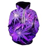 YAKEL 3D Digitaldruck Herren Hoodie Mode Pflanze Blumen- Und Vog