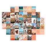 Bedruckte Postkarte mit europäischem Gebäude, Wandcollage, Kunst, Zuhause, ästhetische Raumdekoration, Wüste, abstrakte Malerei, dekorative Fotosammlung, Dekoration, 50 Stück