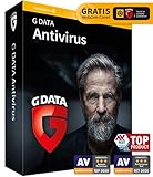 G DATA Antivirus 2021 | 3 PC - 1 Jahr | Antivirenprogramm mit Anti-Spam | Windows 10 / 8 / 7 | DVD | inkl. Webcam-Cover | zukünftige Updates ink