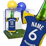 PERSONALISIERT BRAUNSCHWEIG Trikot-Kühler Fanartikel Männer | Passend für Eintracht Braunschweig | Mann Freund Geburtstag Weihnachts-Geschenk Wichtel Präsent Trikotkühler by MYFANSHIRT