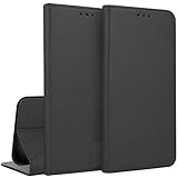 kompatibel für HUAWEI Y32 Y3 II 2 Y3II LUA-L21 LUA-L22 LUA-L23 Schutz Schützende Cover Stand Kippen Buch Gel TPU Weich Öko-Leder Brieftasche Schw