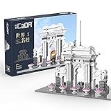 DAN DISCOUNTS CADA C66001W Architektur Baustein Modell, 649 Klemmbausteine Haus Zweites Tor der Tsinghua-Universität Modular Building, Haus Bausteine Modell Kompatibel mit Lego Architek