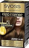 SYOSS Oleo Intense Permanente Öl-Coloration, Haarfarbe 4-60 Goldbraun, mit pflegendem Öl & ohne Ammoniak, 3er Pack (3 x 115 ml)