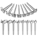 Forstnerbohrer Satz Qibaok 16tlg Bohrerset Dübelbohrer Holzbohrer Topfbohrer Kunstbohrer für Holzbearbeitung Mehrzweckbohrer 15-35