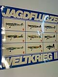 Jagdflugzeuge Weltkrieg II, (12 Bildtafeln in Mappe)