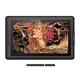XP-PEN Artist15.6 Grafiktablett IPS Pen Display 8192 Druckempfindlichkeit Batterieloser Stylus 6 Schnelltasten mit Zeichenprogramm Grafikshandschuh Stifthalter Ersatzp