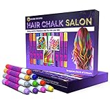 Desire Deluxe Hair Chalk Geschenke für mädchen, Haarkreide zum Haare Färben Spielzeug für Weihnachten, 10 auswaschbare Haarfärbe-Stifte, für Fasching, für Kinder im Alter von 3 4 5 6 7 8 9 11 J