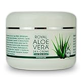 Royal Aloe Vera 24 h Gesichtscreme Tages / Nacht Creme mit 60% Bio Aloe V