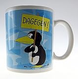 Uli Stein Pinguin Tasse - Dagegen - Geschenk