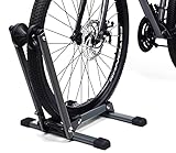 LYCAON Folding Bicycle Holder (Ultimates Grau), Universal Bicycle Stand, Bicycle Stand for Front or Rear Wheel - Ideal for Your Garage, Home Or Bicycle Shop - C