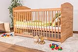 Babybett Gitterbett'Schlafgut' Buche Massiv natur geölt - 70 x 140