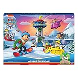 PAW PATROL 6061678 Adventskalender 2021 mit 24 exklusiven Spielzeugfiguren und Zubehör, ab 3 J