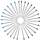 Kugelschreiber-Nachfüllungen Ersatz 30 Stück für mittelgroße Kugelschreiber (15 Stück schwarze Tinte / 15 Stück blaue Tinte)