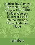 Hidden Spy Camera USB Wall Charger Adapter HD 1080P Hidden Camera Recorder 32GB Internal Memory Motion Detection M