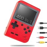 NIERBO Handheld Spielkonsole Retro Mini Handkonsole Videospielkonsole NES FC Spiele Konsole 400 Spiele mit LCD&TV Anschluss zur TV-Ausgabe, Geschenk zum Geburtstag W