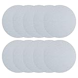 Sourcingmap 10 PCS 4-Zoll Aluminium-Oxid weiß Dry Haken und Loop Schleifscheiben Beflockung Schleifpapier 1000 Körnung