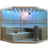 EO-SPA Sauna E1101C helle Pinie/180x180/9kW C