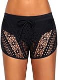 SIDEFFEL Damen Badeshorts Kurze Badehose UV Schutz Boardshorts Sommer Bikinihose Wassersport Schwimmshorts Schnell Trocknendes Schwimmhose Beach Shorts Hotpants Scharfe H