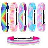 Haarbänder Mädchen, 6 Stück Mädchen Stirnbänder, Mädchen Dehnbare Stirnbänder, Mädchen Verstellbare Stirnbänder, für Teenager Kinder Party Begünstigt Geschenk, Süßes Haar Accessoires (6 Style)