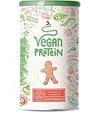 Vegan Protein - VANILLE KIPFERL - Pflanzliches Mehrkomponenten-Proteinpulver u.a. aus gesprosstem Wildreis und Kürbiskernen - 22g Protein pro Portion - 600 G