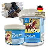 EMMA essigsaure Tonerde + Kühlgel I Set I Pferdebalsam + Arnika I I Tonerdepaste I Arnika Tonerde Salbe I Heilerde I Pferdesalbe I Kühlsalbe I Arnica Kühlpaste Muskel Sehnen Pferde 1,5 Kg + 500