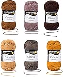 Schachenmayr Since 1822 Handstrickgarne Schachenmayr Catania, Set Braun Mix