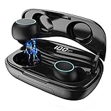 Baker Bluetooth Kopfhörer, Touch-Control, 3500mAh Ladehülle, Kabellos In Ear kopfhörer, Noise Cancelling, Mikrofon, LED Digitalanzeige, IP6 Wasserdicht, Deep Bass Hi-Fi Stereo Sound Wireless Ohrhö
