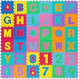 all Kids United Kinder Puzzlematte XXL 178 x 178cm - Kinderteppich Spiel-Teppich Spielmatte Eva Schaumstoff-Matte 86-TLG