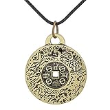 Brawdress Vintage Coin Amulet Necklaces, The Properties of Feng Shui Money Good Luck Amulet Pendant Necklace, Jewelry Gift for Men W