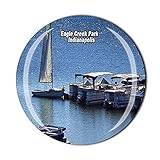 Eagle Creek Park Indianapolis USA Amerika Kühlschrankmagnet Kristall Tourist Souvenir Geschenk Kollektion Kühlschrank Magnetaufkleb