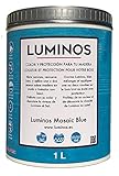 Luminos LUM1104- MOSAIC BLAU - Wasserbasierte Holzschutzlasur Außen BIO - Blau Mosaic 1L