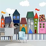 3D-Foto-Hintergrundbilder für Zimmer Kindergarten-Baby-Zimmer-Schlafzimmer-Wand Wohnkultur Malerei Wandbild-200 * 140