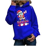 Weihnachten Sweatshirt Damen Pullover Lässiges Langarmshirt Christmas Oberteile Christmas T Shirt Teenager Mädchen Xmas Shirts Bluse Pulli Mode Jumper Rentier Muster Tops Streetw