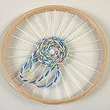 NEU Rundwebrahmen mit 25 Löchern, 22cm DM