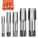 95207 5 Stück Rohrgewindebohrer 5-teiliges NPT-Rohrgewindebohrer-Set Gewindewerkzeug Schraubenzieher-Entferner-Kit Orang