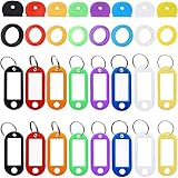 32Pcs Key Cap Tags mit Key Label Windows, Key Rubber Covers Kit Silikon-Schlüsselidentifikationsringe für Schlüsselschutz und Organisation, zufällige Farb