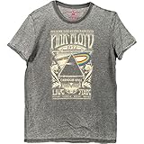 Pink Floyd Herren Carnegie Hall (Burn Out) T-Shirt, Grau (Grey Grey), S