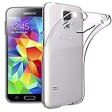 Verco Handyhülle für Samsung S5 Mini Case, Handy Cover für Samsung Galaxy S5 Mini Hülle Transparent Dünn Klar Silikon, durchsichtig