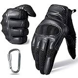 Touchscreen-PU-Lederhandschuhe Wandern Radfahren Klettern Vollfingerhandschuhe Herren -a17-M