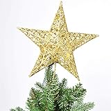 WMDHH Weihnachtsbaum Top Sparkle Stars hängen Weihnachtsdekoration Ornament Treetop Topper Weihnachtszubehör Weihnachtsbaumdek