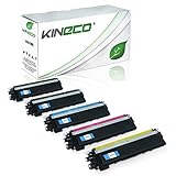 Kineco 5 Toner kompatibel für Brother TN-230 für Brother DCP-9010CN, HL-3040, HL-3045, HL-3070, MFC-9120CN, MFC-9320CW - Schwarz je 2.200 Seiten, Color je 1.400 S