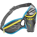 LEKI Drinkbelt Hüfttasche, anthrazit-Cyan-Neongelb