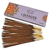 raajsee Lavendel -Räucherstäbchen,100 g Packung,100% natürlich,handgerollt, frei von Chemikalien, perfekt für Kirche, Aromatherapie, Entspannung, Meditation, Positivität und sinnliche Therap