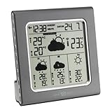 TFA Dostmann satellitengestützte Funkwetterstation Galileo, 35.5003.10, mit Wettervorgersage, Höchst- und Tiefstwerte, inklusive Außensender,L 127 x B 40 x H 131