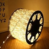 Cecaylie 40M 960 LED Lichtschlauch, Warmweiß Lichtschlauch mit Timer und 8 Modi Wasserdicht Lichterkette Außen und Innen, weihnachtsbeleuchtung Aussen für Party und W