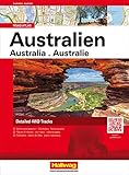 Australien Road Atlas: 4WD Routes with GPS Positions (Hallwag Atlanten)