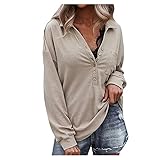 Longbluse Damen Kurzarm Sommershirt t Shirts Damen Oversize Sport t Shirts Frauen Damen top Oversize Pullover Damen bunt Oberteile Damen Sommer elegant Bluse Damen Tshirt Damen bunt, Beig