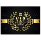 A4 XXL Geburtstagskarte V.I.P. BIRTHDAY mit Umschlag - edle VIP Klappkarte als Glückwunschkarte zum Geburtstag Karte für Mann Frau von BREITENWER